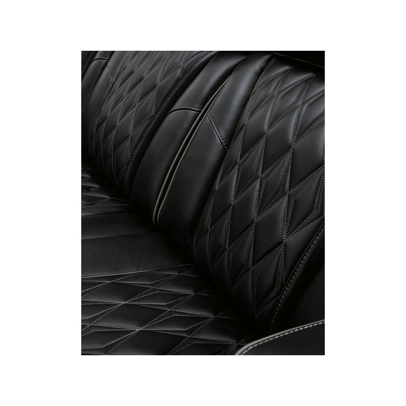 Fauteuil inclinable en cuir Boyington, Noir