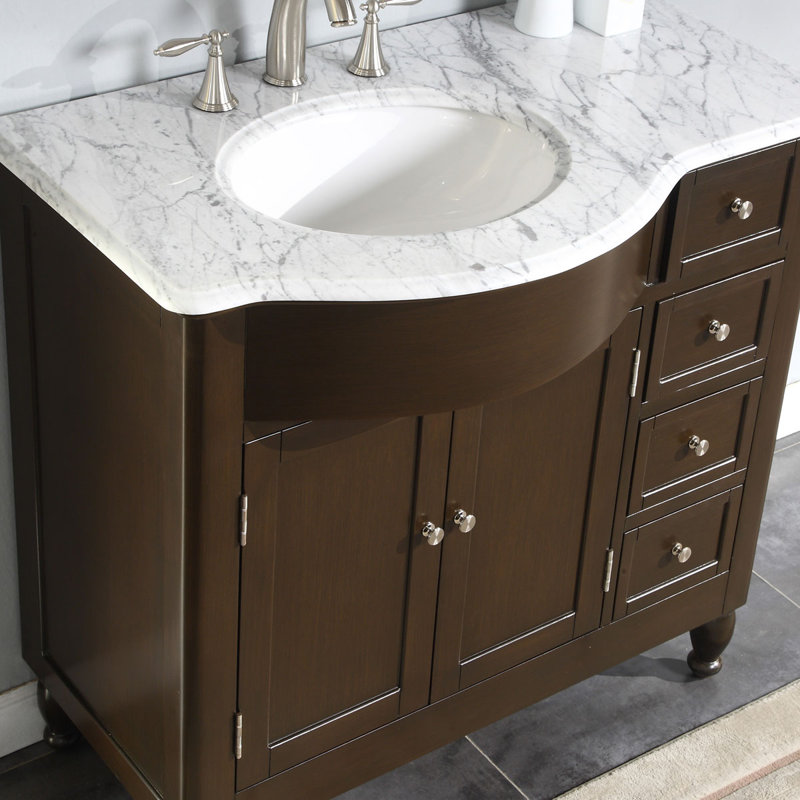 Ensemble de meuble-lavabo de salle de bain simple 38 po Davian