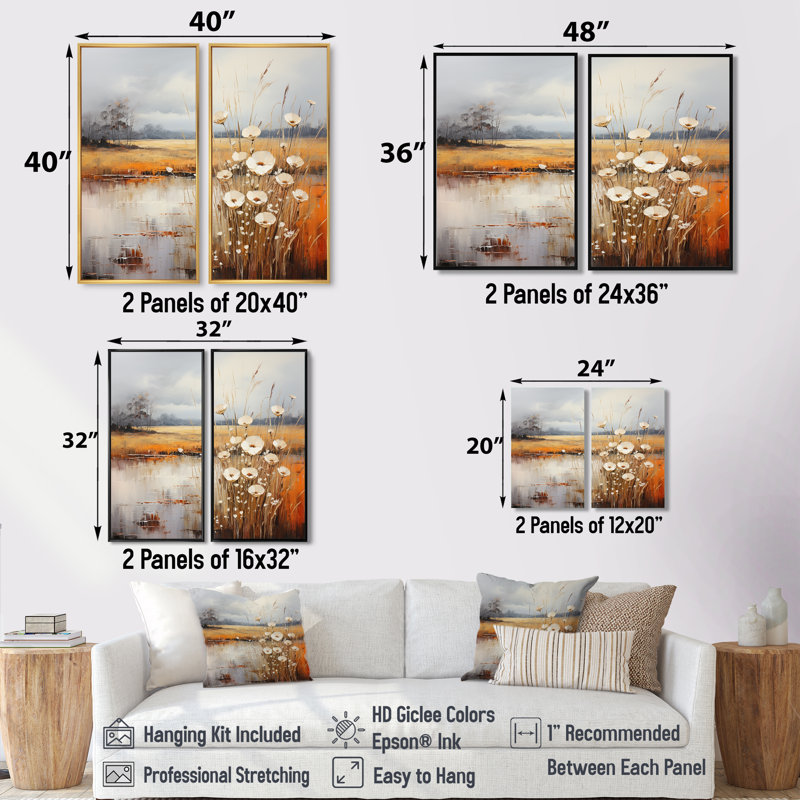 «Infinite Fields», art mural surdimensionné prairies IV, Noir, H 36 po x l 48 po, Impression encadrée flottante
