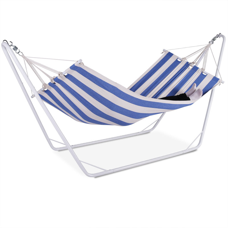 Garden Hammock, Blue/White