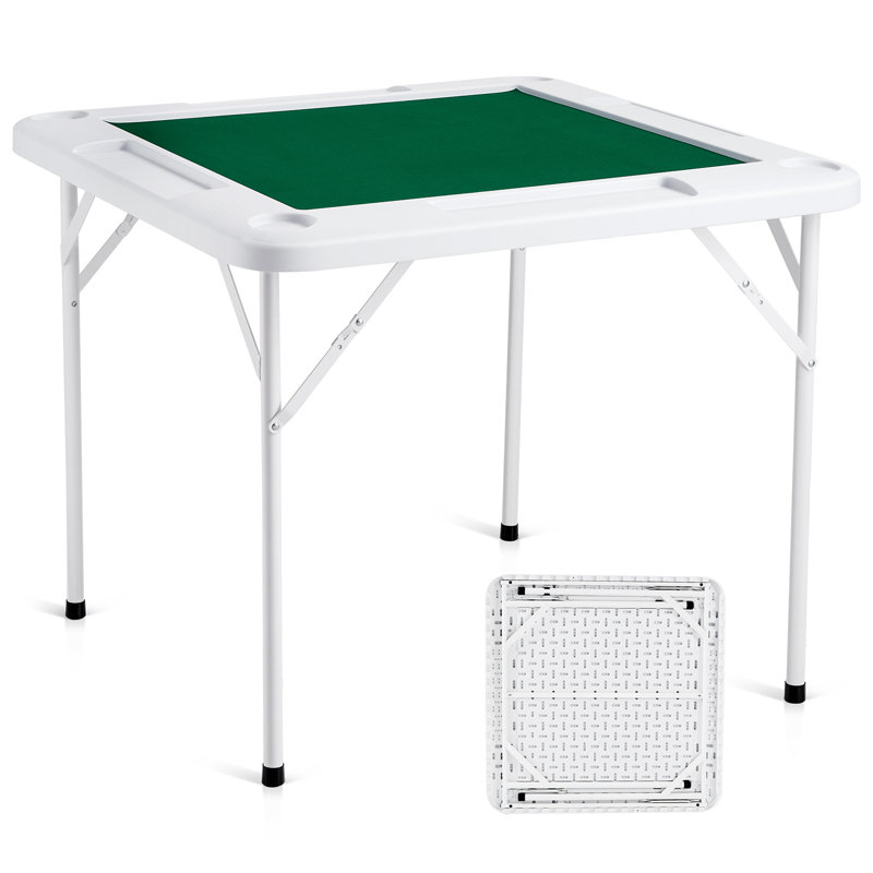 Stellweilan Tessberg 35.43'' 4 - Player White Foldable Card Table