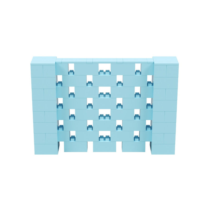 Ensemble mural 4 po de haut Everblock, Bleu clair, 72"