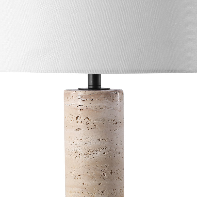 Lampe de table en travertin Khalid