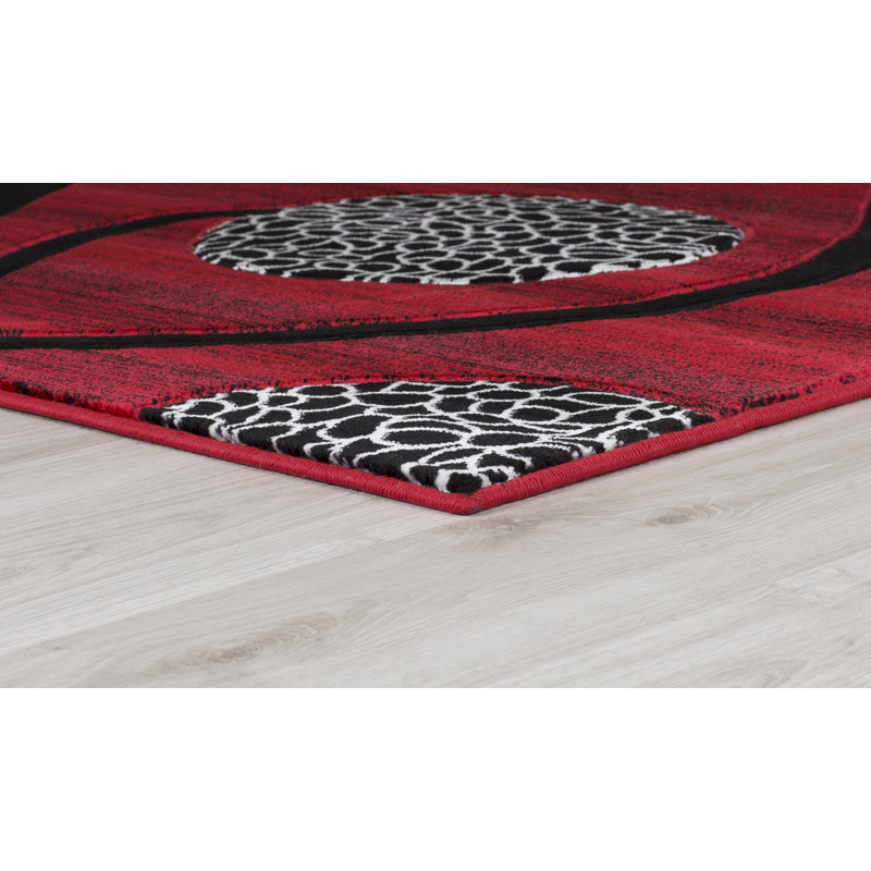 Adonia Abstract Indoor Rug, Rectangle 3'9" x 5'9"