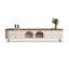Meuble télé moderne en bois manufacturé blanc-38050589
