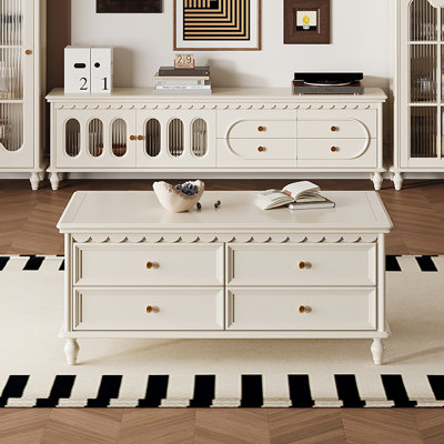 American vintage solid wood coffee table