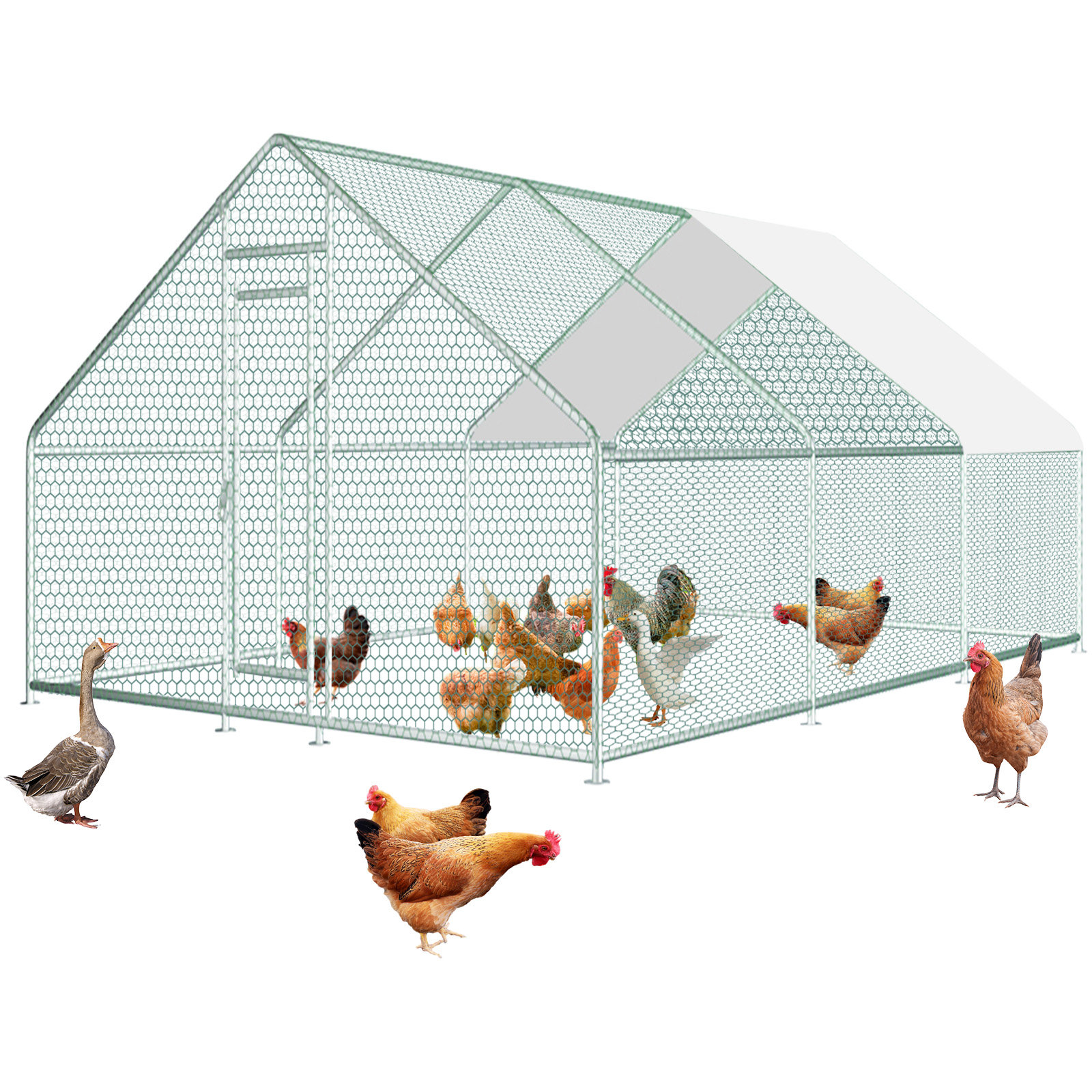 Tucker Murphy Pet™ Large Metal Chicken Coop Upgrade Wire Mesh House