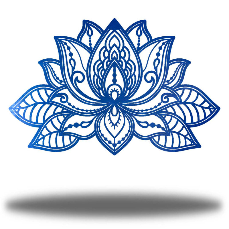 Décoration murale Ayani Sun Moon Face, Bleu, H 19,25 po x l 30 po x P 0,0125 po