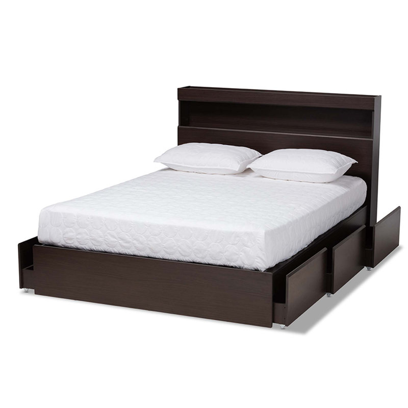 Glenward Bookcase Storage Bed