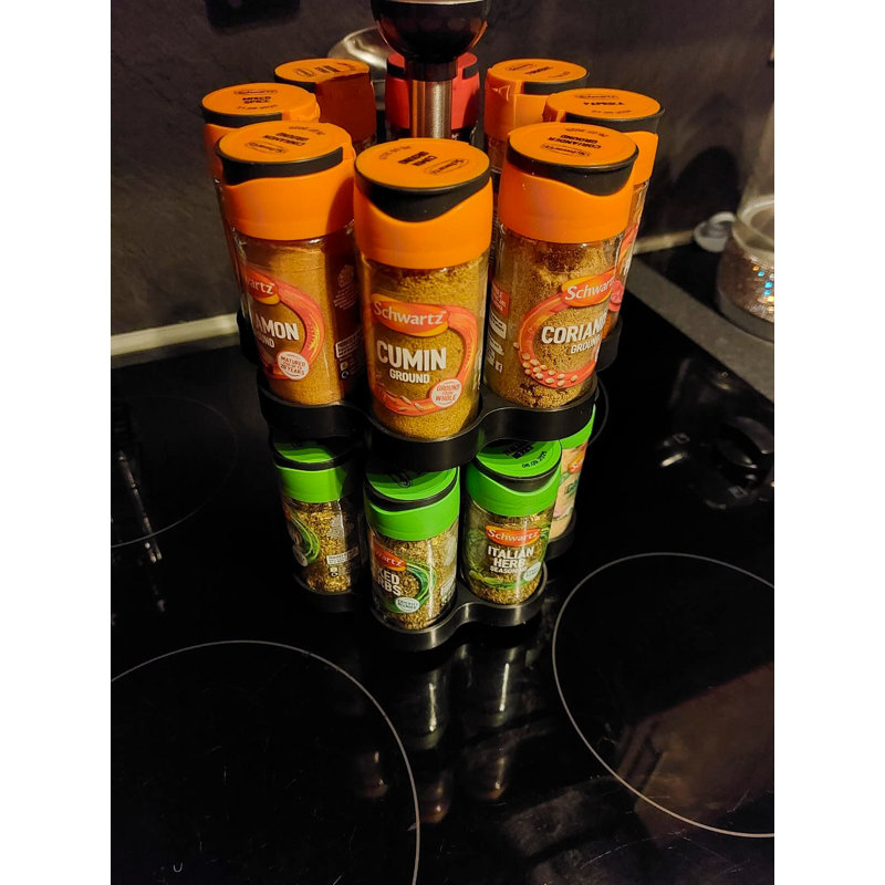 Freestanding Spice Jar & Rack Set