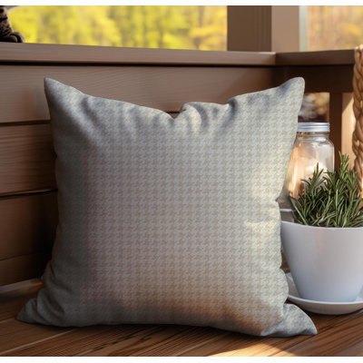 Housse de coussin réversible en mélange de coton à carreaux caniche