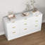 Commode 9 tiroirs blanche-53130294