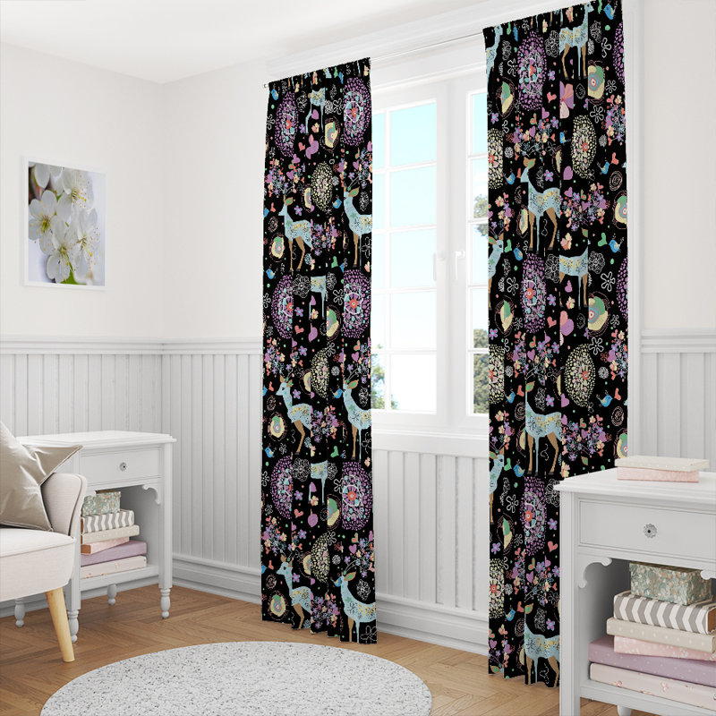 Semi Sheer Curtain Pair, 40" W x 61" L