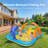 Kiddie Pool with Slide Inflatable Play Center Wading Lounge Kids Pool, Coconut Palm Sprinkler, Water Game Play Center, 95''x75''x40''