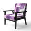 Fauteuil d'appoint rembourré Glam Dancing Shape I-1447969171