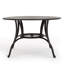 Table de salle à manger d'extérieur en fonte d'aluminium, bronze