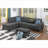 Sectional Sofas | 98” Wide L-Shaped Left Hand Facing with Storage Ottoman, For Small Homes &amp; Apartments | Dark Gray | Linen