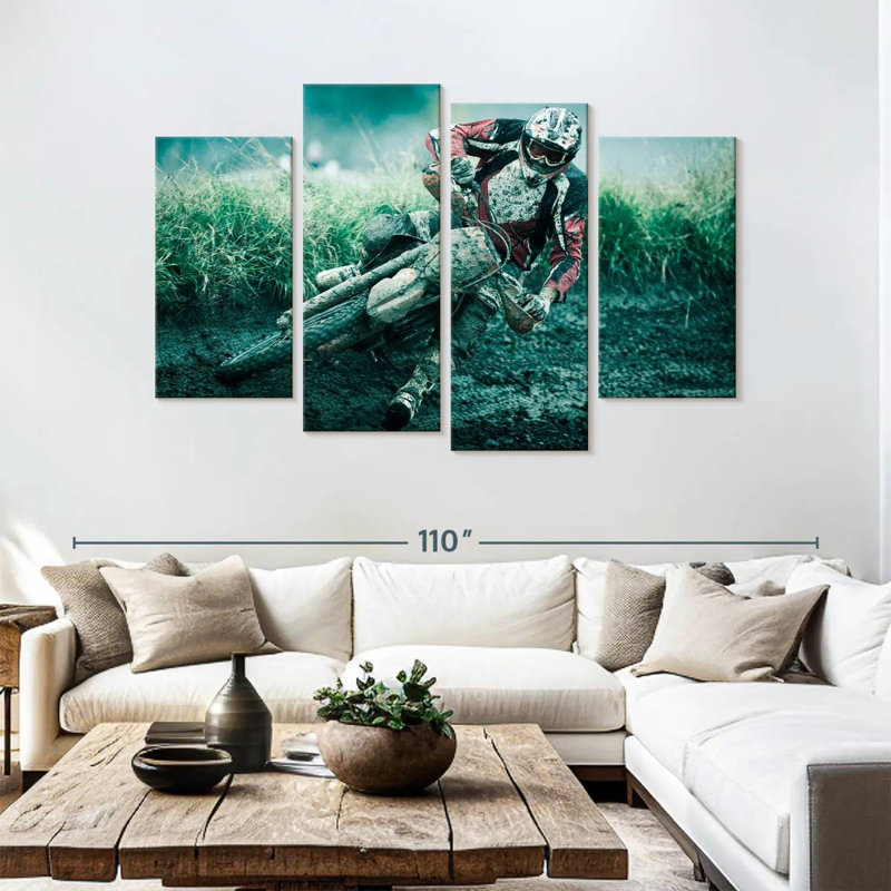 Sireci Drifting Dirt Bike, 54" H x 84" W