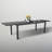 10 - Person Aluminum Patio Dining Set With Extendable Rectangular Table , Cushions Included