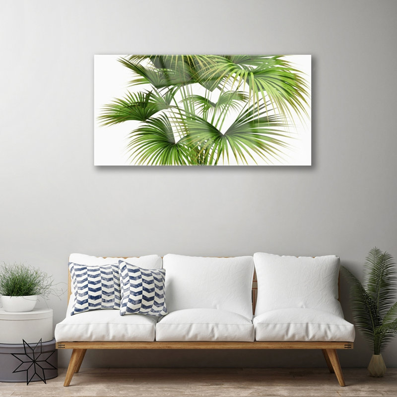 Leaves - No Frame Print on Glass