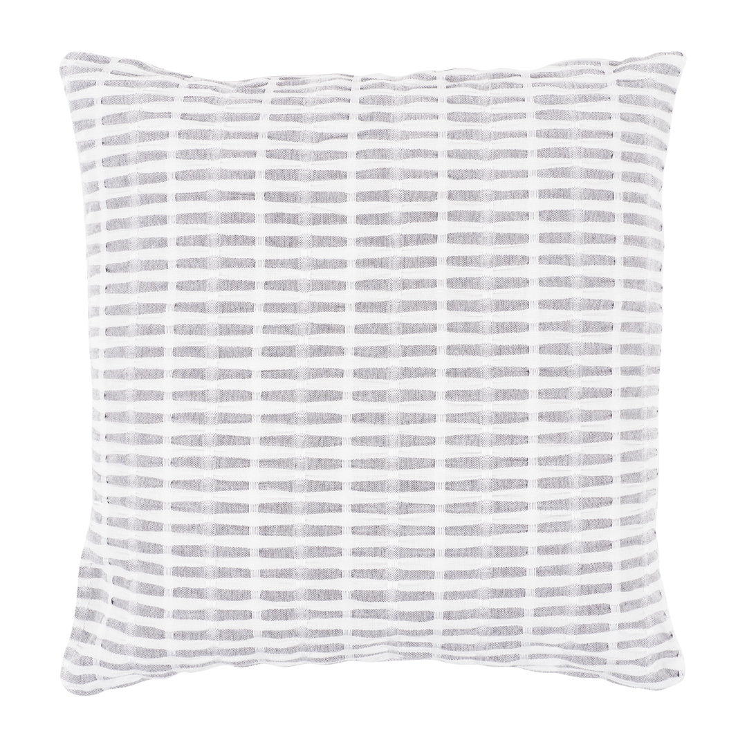  Pleated Please Throw Pillow With Feather Filled Insert, 20" x 20" KAF Home 