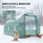 Walk-In Tunnel Greenhouse With 2 Support Rods