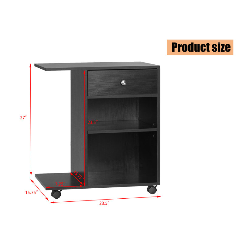 23.5'' x 15.75'' Craft Table with Wheels