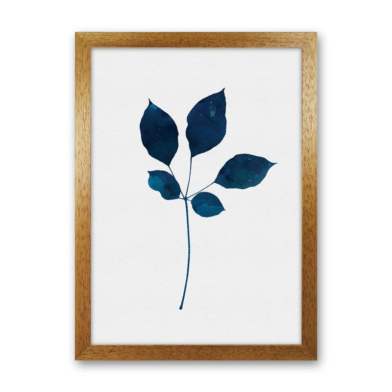 Foliahe No 2 - Print, Brown Framed, 34cm H x 25cm W x 3cm D