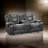 Gurutz 76'' Traditional Double Reclining Sofa - Faux Leather Reclining Sofa, Integrated Drop-Down Center Table with Cupholders, Durable Metal-Reinforced Frame-1245628973