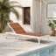 Chaise longue d'extérieur de confort avec dossier réglable à 6 positions-601682239