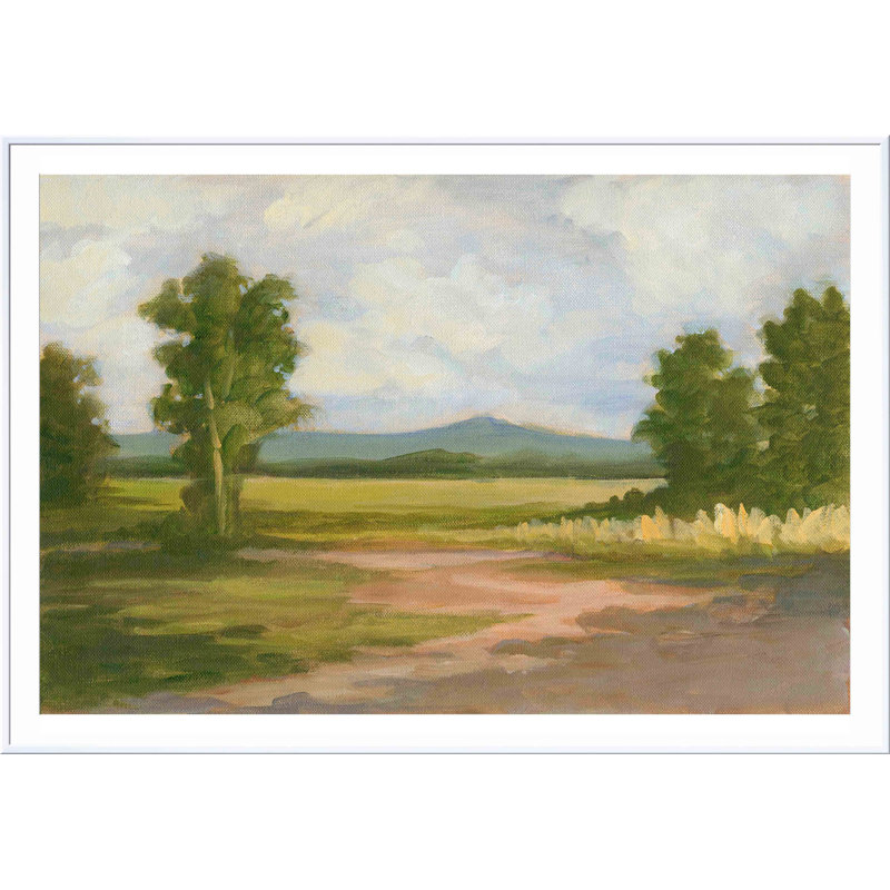 «Spring Light III» par Ethan Harper - peinture encadrée, Blanc, H 30 po x l 30 po