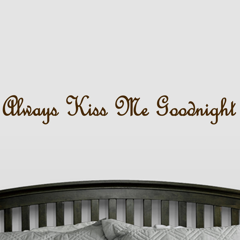 Décalcomanie murale toujours baisers me goodnight Flemingdon, Brun chocolat