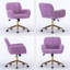 Fauteuil de bureau artificiel à poils de lapin avec base en métal doré, fauteuil de bureau pivotant réglable, fauteuil de coiffeuse-854626626