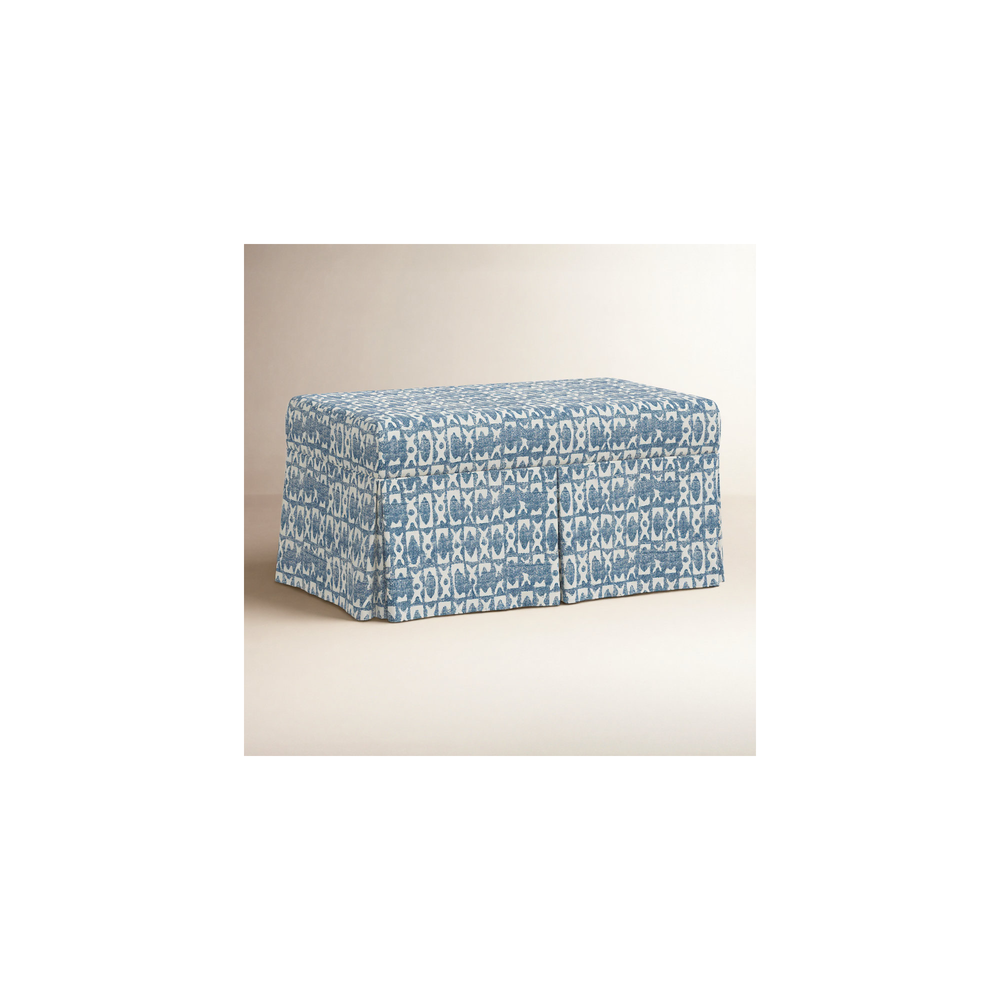 Wyatt Storage Bench, Blue