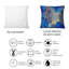 Coussin décoratif à imprimé abstrait Blue Luxury-2088464935