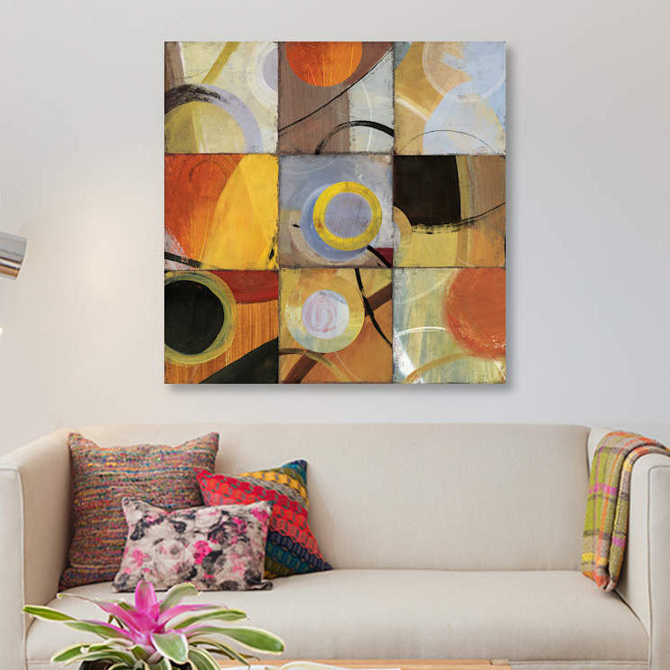 «Hole in Nine», impression sur toile, H 48 po x l 48 po x P 1,5 po, Pas de tapis, Toile tendue