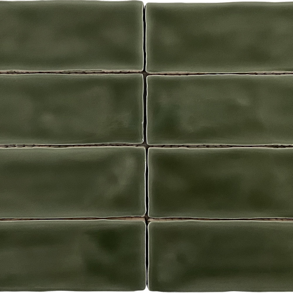 Lake Como 2" x 10" Glossy, Verde Mili