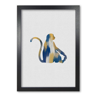 Monkey Blue & Yellow - Print