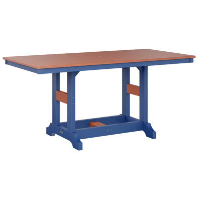 Table de salle à manger à hauteur de comptoir rectangulaire de 66 po Berlin Gardens Garden Classic