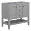 (Base seulement) Meuble-lavabo 36 po sans lavabo, 2 armoires et tiroirs, tablette ouverte-102756271