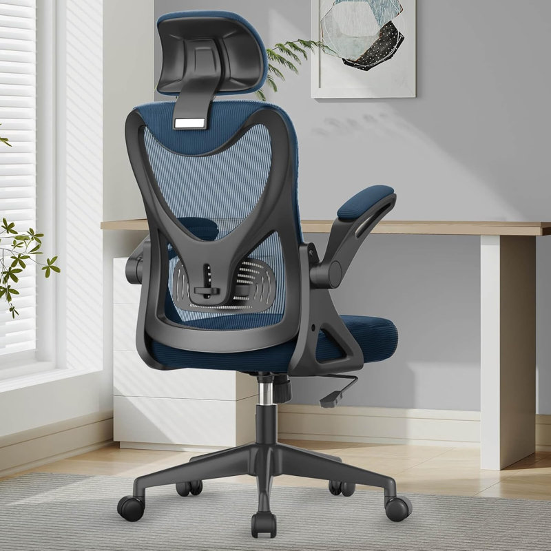 Ergonomic Office Chair, Computer Chair, Mesh Chair, Navy