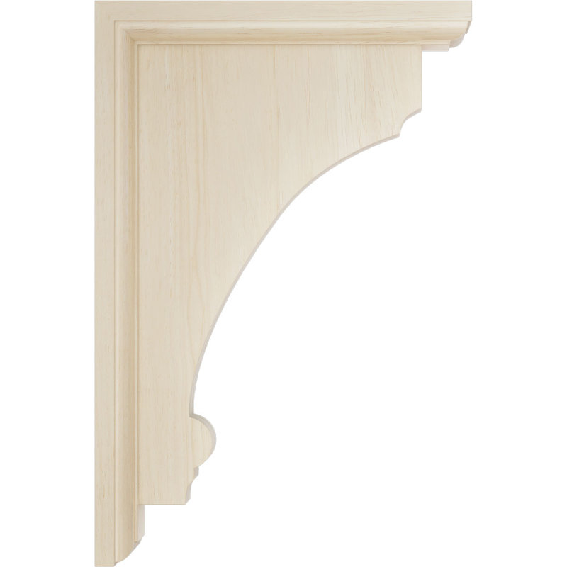 Support en bois Thompson, Hévéa, H 12 po x l 2,5 po x P 8 po