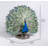 Peacock with Feathers Out Statue
