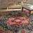 Annette Southwestern Blue/Fushia Area Rug-24290952