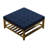 32" Square Tufted Cocktail Ottoman with Solid Wood Frame and Open Storage Shelf-2094696294-2081787005