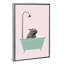 Hippopotame dans une baignoire, art encadré-49839969-49839968