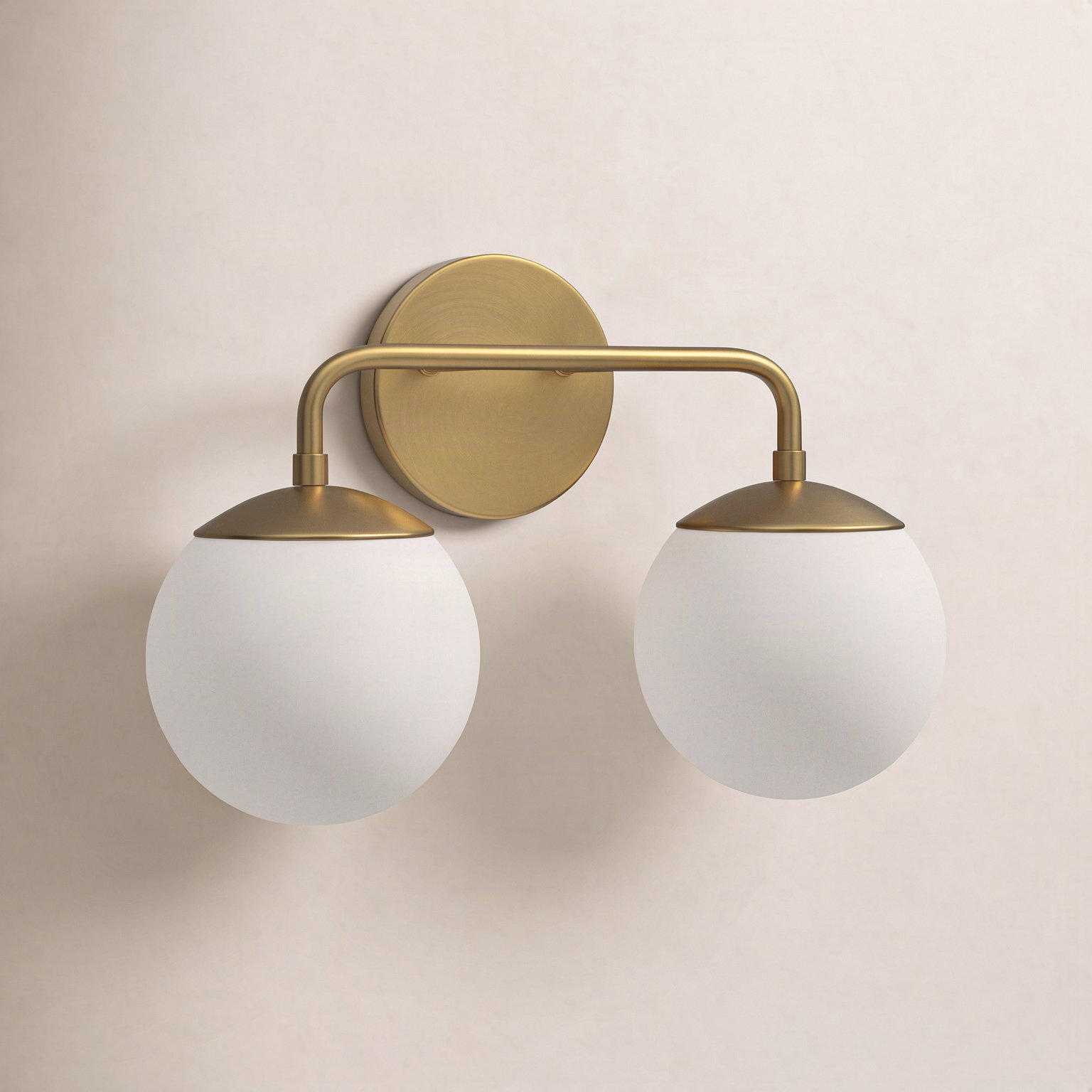 Kobie 2 Light Dimmable Vanity Light, Gold