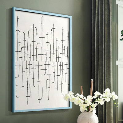 «Vertical Arrangement II», reproduction encadrée - bois massif