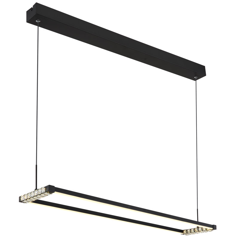 1 - Light Matte Black LED Pendant