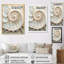 Ivoire Infinity Sea Sheel Spiral sur toile-97052036-97052039
